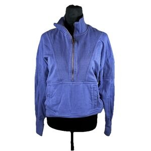 Free People Movement Adeline Pullover in‎ Moroccan Blue Womens Size XS